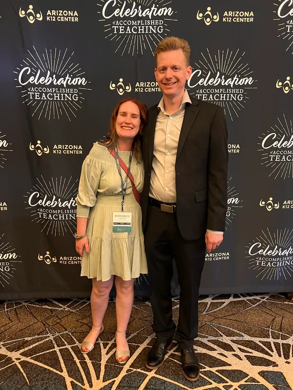 Chad and Kimberley Eisinger at an Arizona teaching celebration
